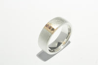 Ring: 925er Silber, 750er Roségold und Brillanten