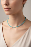 Kette: Apatit mit Platin 950/...