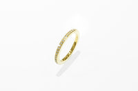 Ring: 750er Gelbgold Memoire Ring mit 42 Brillanten