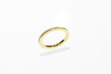 Ring: 750er Gelbgold Memoire Ring mit 42 Brillanten
